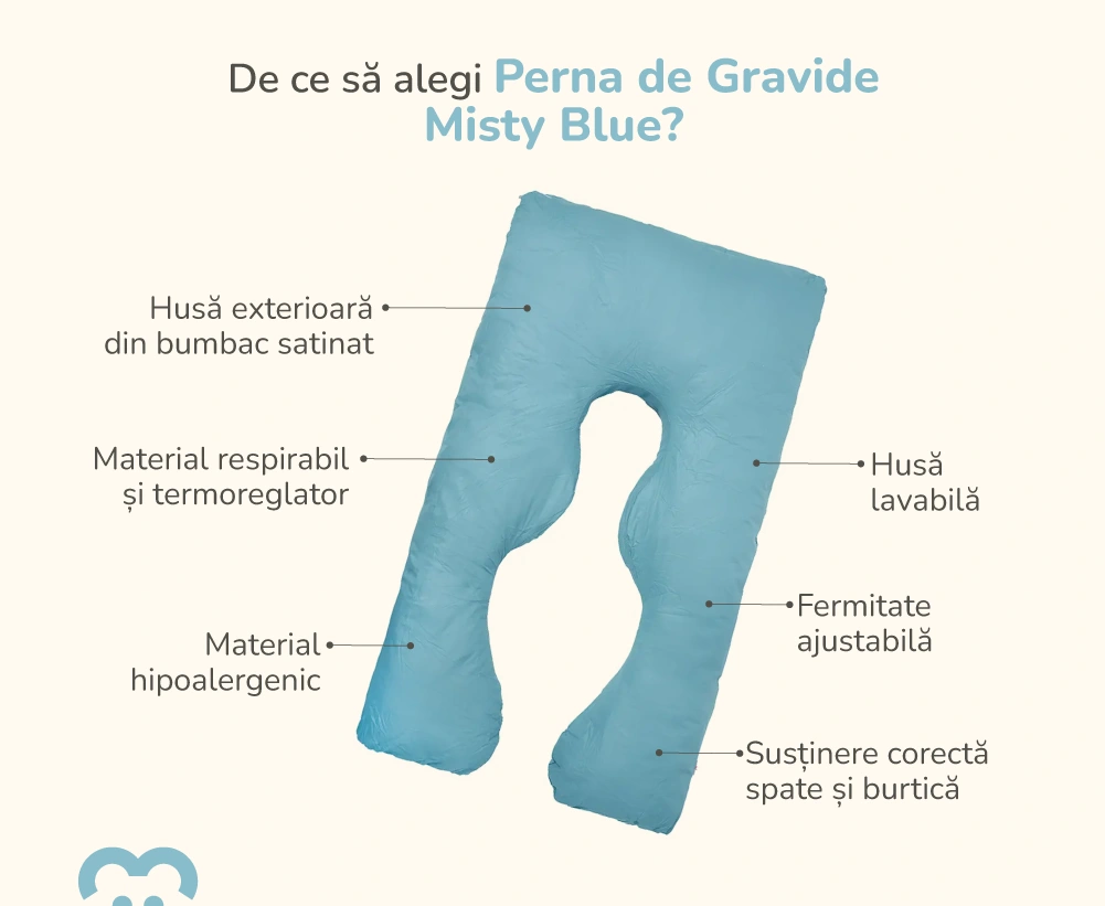 Perna Gravide si Alaptare - Misty Blue